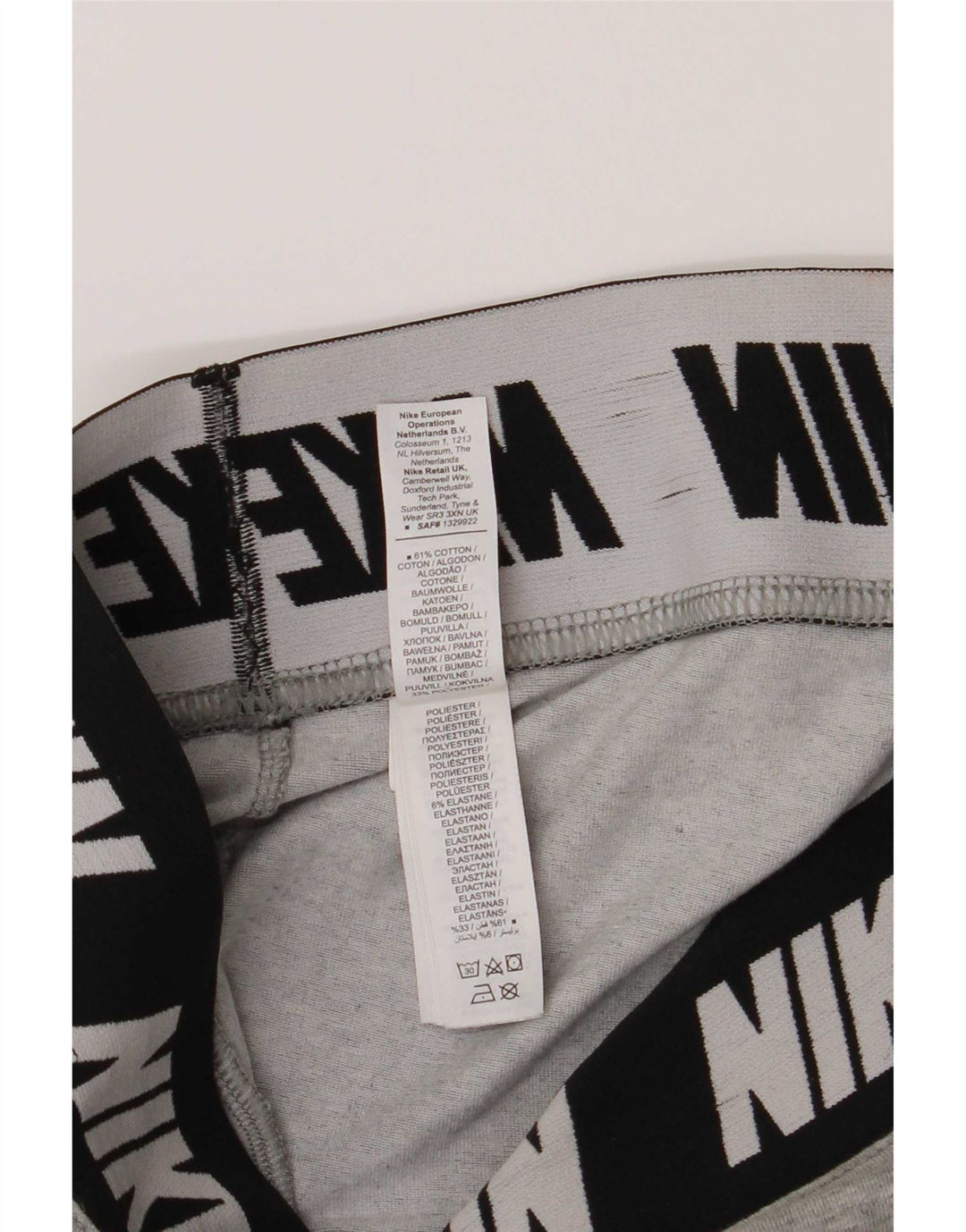 Nike Leggings gráficos para mujer UK 40 Gris medio Algodón con bloques de color