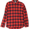 Tommy Hilfiger Camisa De Franela De Corte Regular A Cuadros Para Hombre Cuadros Rojos Medianos