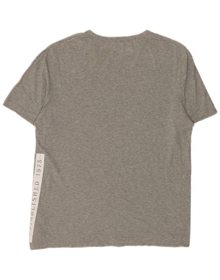 TIMBERLAND Camiseta gráfica de ajuste regular para hombre Top de algodón moteado gris medio