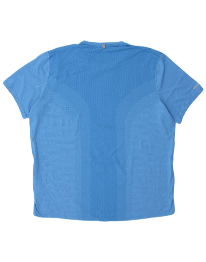 Camiseta Nike Dri Fit para hombre Top XL Poliéster azul