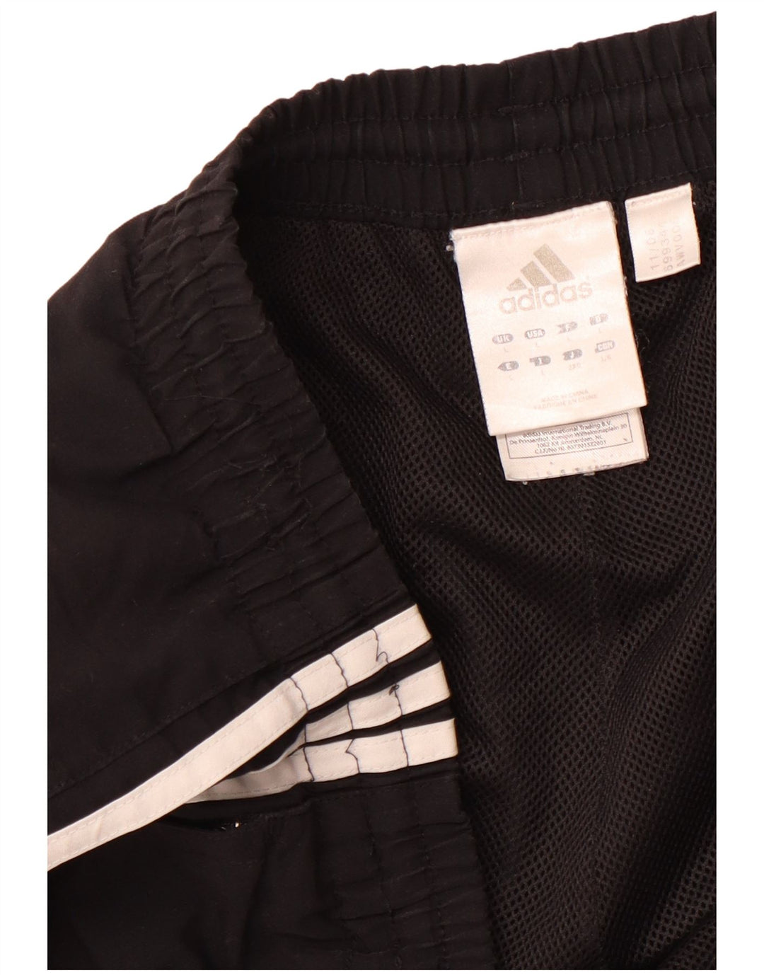 Adidas Hombre Pantalones De Chándal Joggers Grande Negro Poliéster
