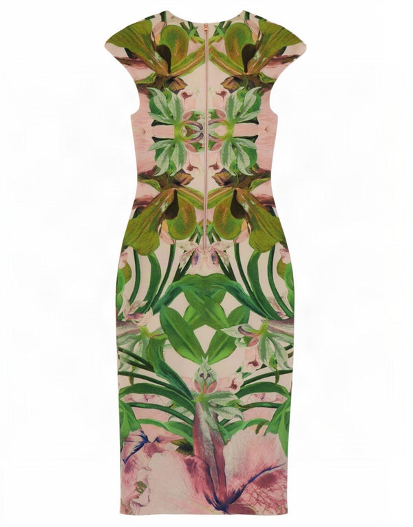 Ted Baker Vestido ajustado para mujer Talla 1 XS Poliéster floral multicolor