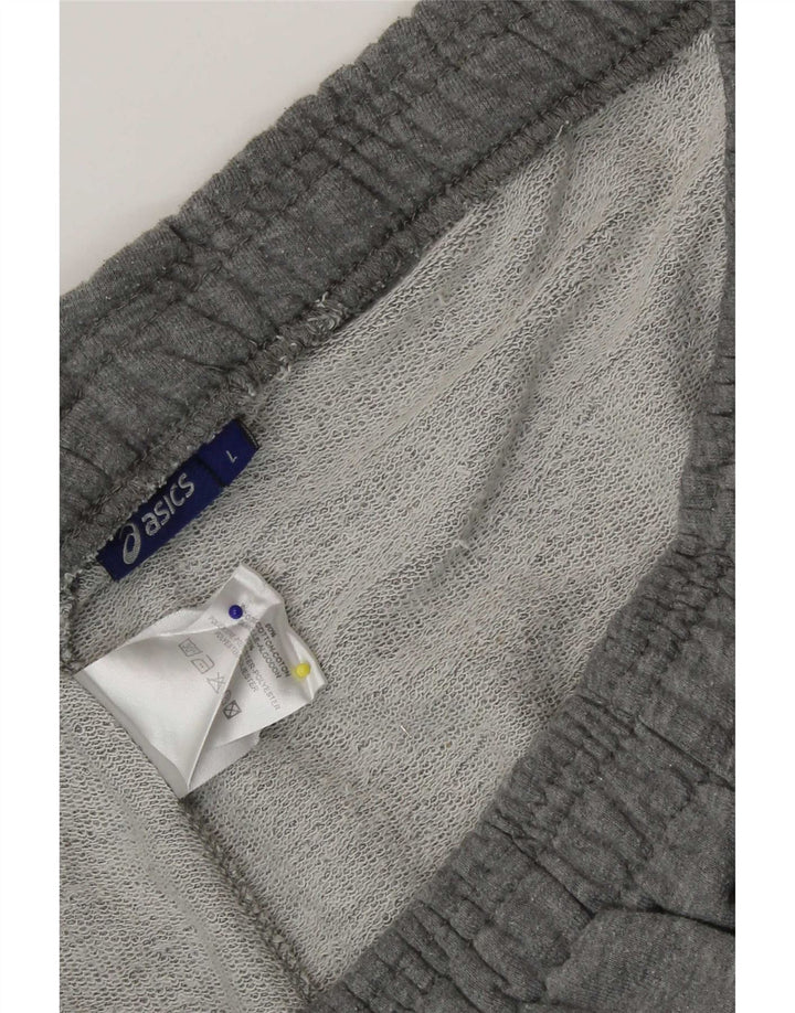 Asics Hombre Pantalones De Chándal Joggers Grande Gris Algodón