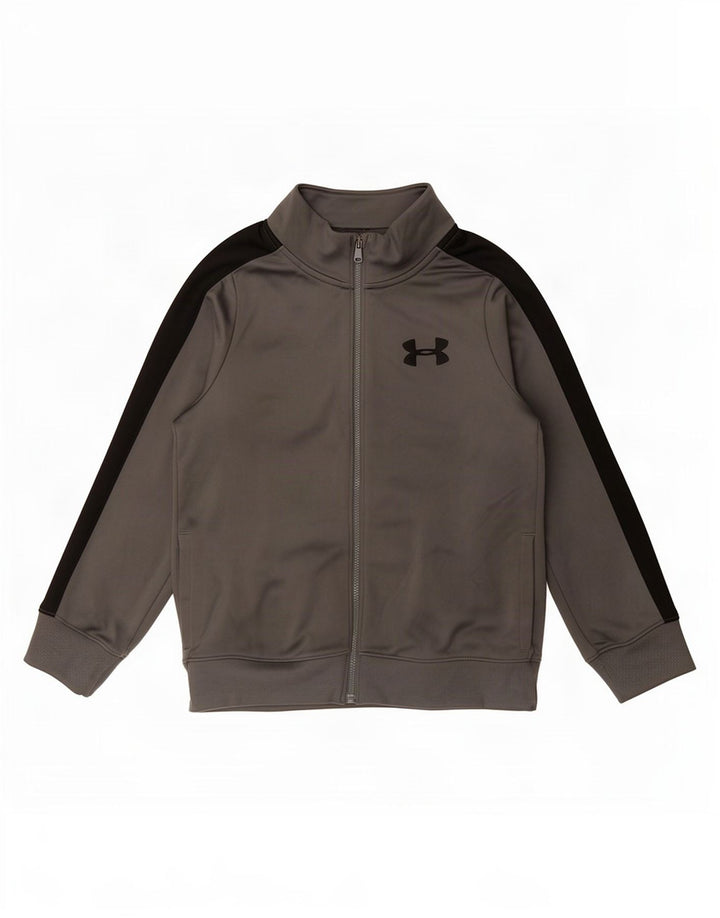 Under Armour Chaqueta de chándal para niños 7-8 años Small Gris Colorblock