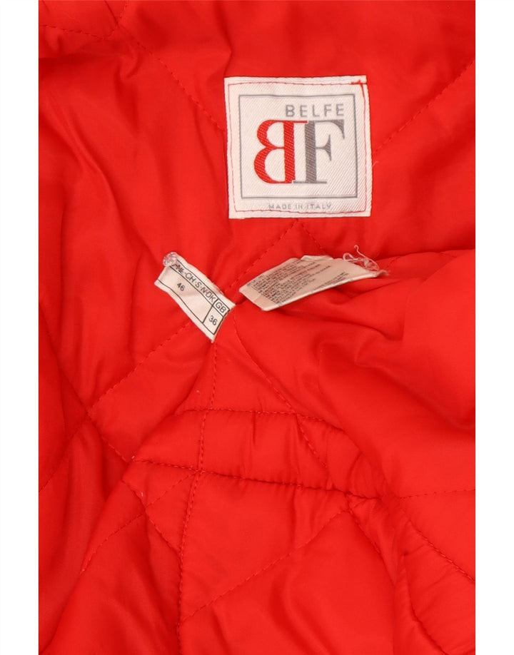 Belfe & Belfe Chaqueta acolchada holgada para hombre UK 36 Small Red