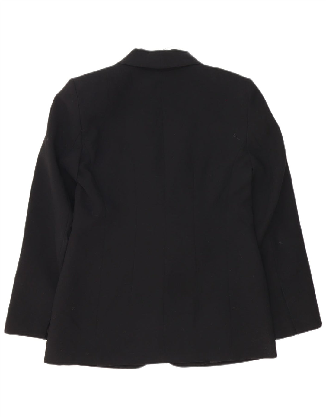 Zara Mujer Chaqueta Blazer De 1 Botón UK 42 Mediano Poliéster Negro