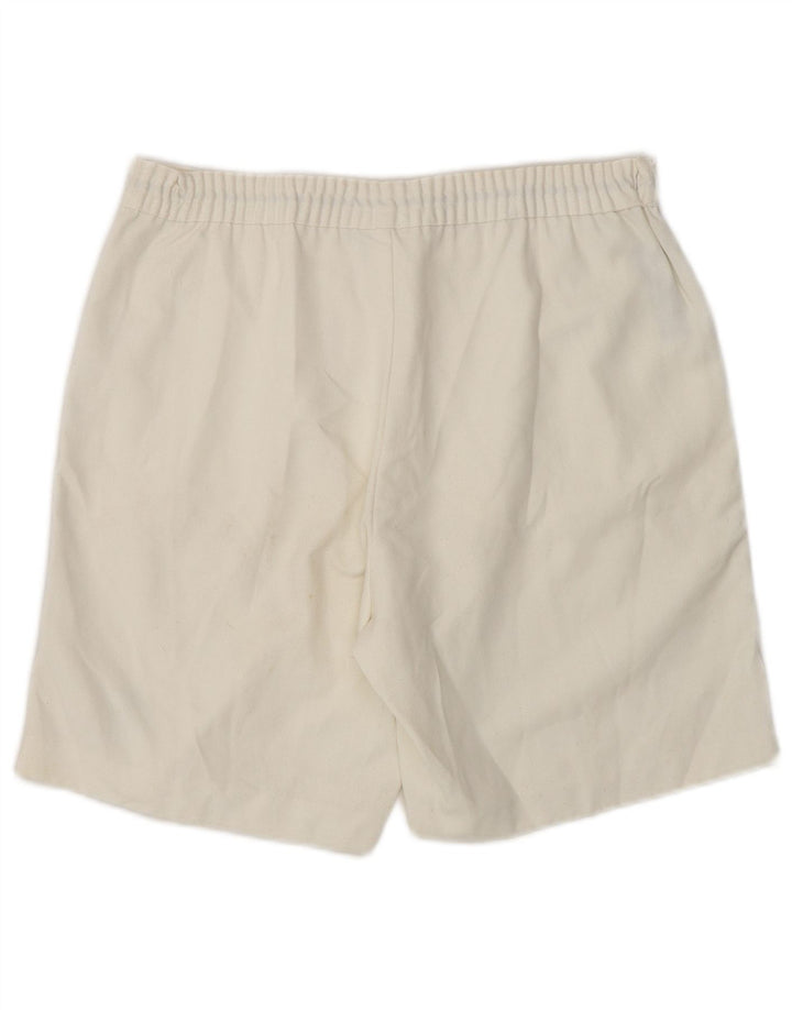 Sergio Tacchini Pantalones cortos casuales para mujer IT 46 Large W32 Bloque de color blanco