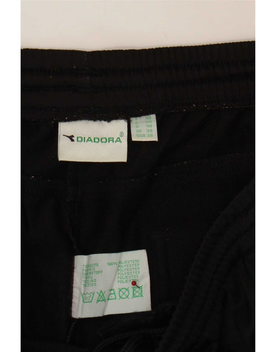 Diadora Pantalón Chándal Hombre XL Negro Poliéster
