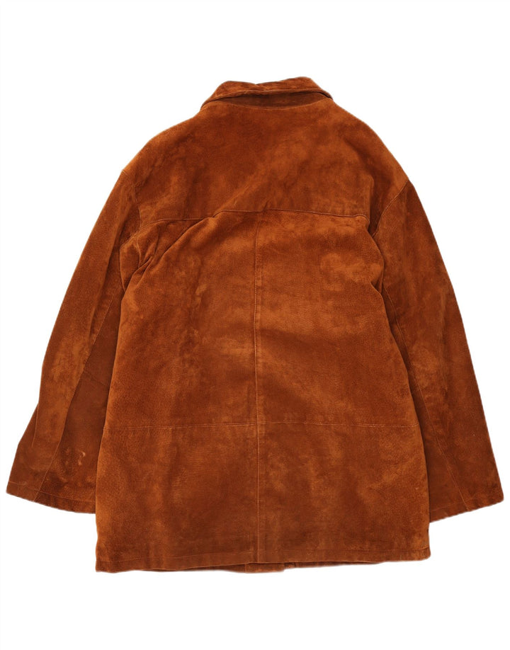 Pelletteria Chaqueta de ante para mujer IT 48 XL Cuero marrón