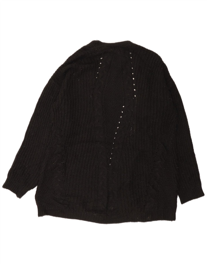 Lipsy Cárdigan largo abierto para mujer, talla 42, talla M, color negro