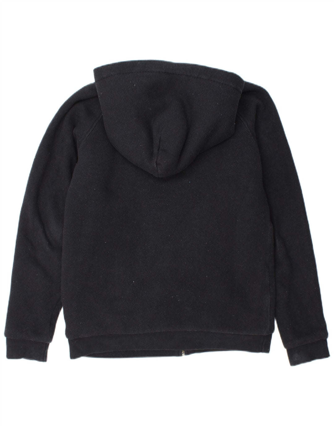 JACK WILLS Suéter con capucha y cremallera Sherpa gráfica para mujer UK 10 Small Black