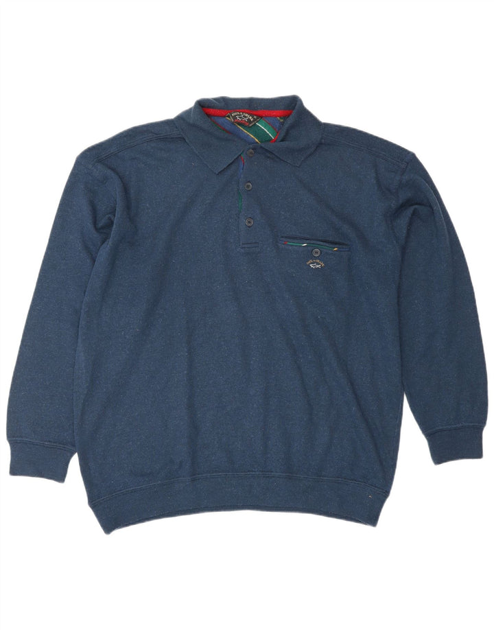 PAUL & SHARK Polo Yachting Hombre XL Lana Azul Marino