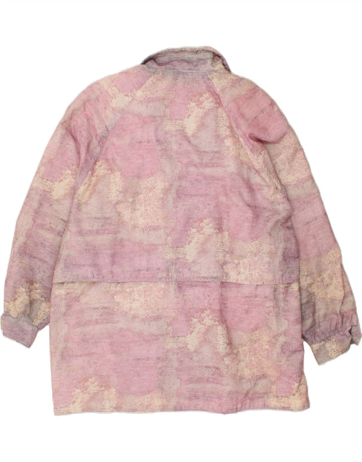 VINTAGE Womens Overcoat UK 22 3XL Pink Tie Dye Vintage Vintage and Second-Hand Vintage from Messina Hembry 