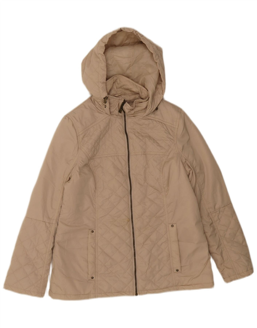 Marks & Spencer Chaqueta Acolchada con Capucha para Mujer UK 40 Medium Beige