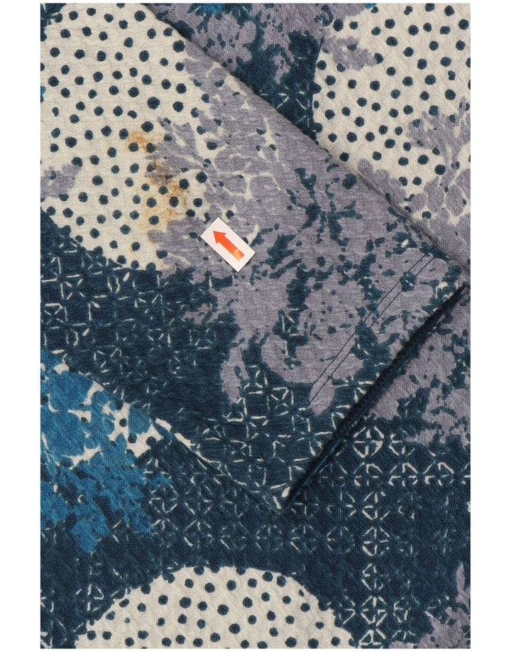 White Stuff Vestido recto de manga 3/4 para mujer UK 40 Medio azul marino floral