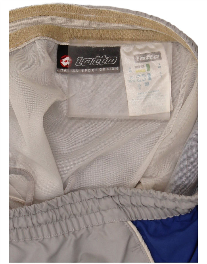 LOTTO Pantalones cortos deportivos para hombre ES 38/40 Poliéster color block gris medio