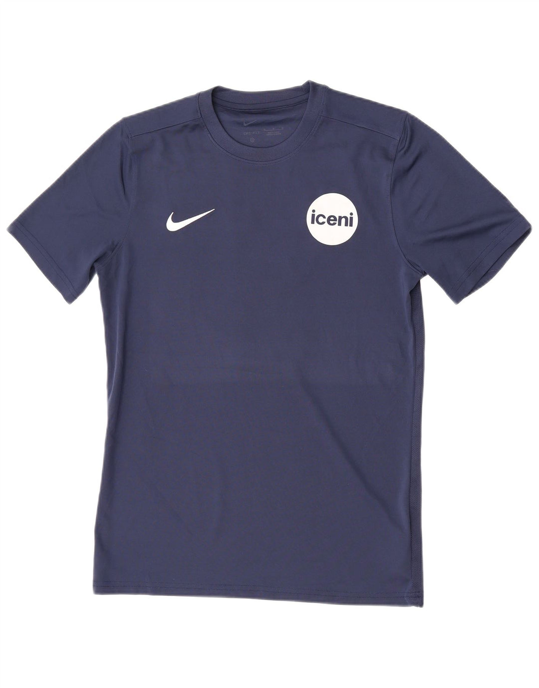 Camiseta Nike Dri Fit Graphic para hombre Top medio azul marino Poliéster