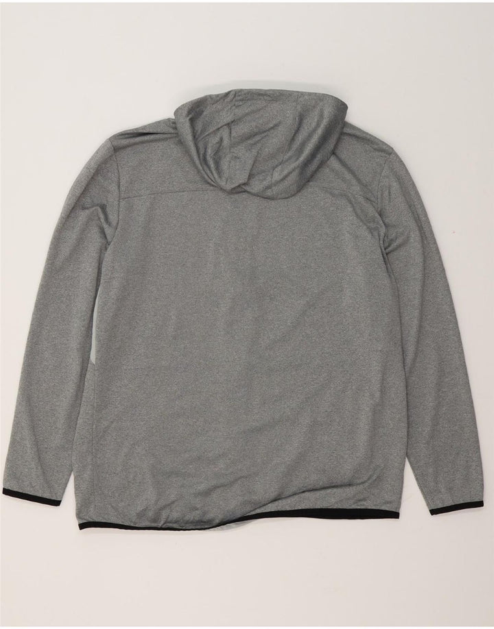 Russell Athletic - Sudadera con capucha para hombre Dri-Power con cremallera, poliéster grande, color gris