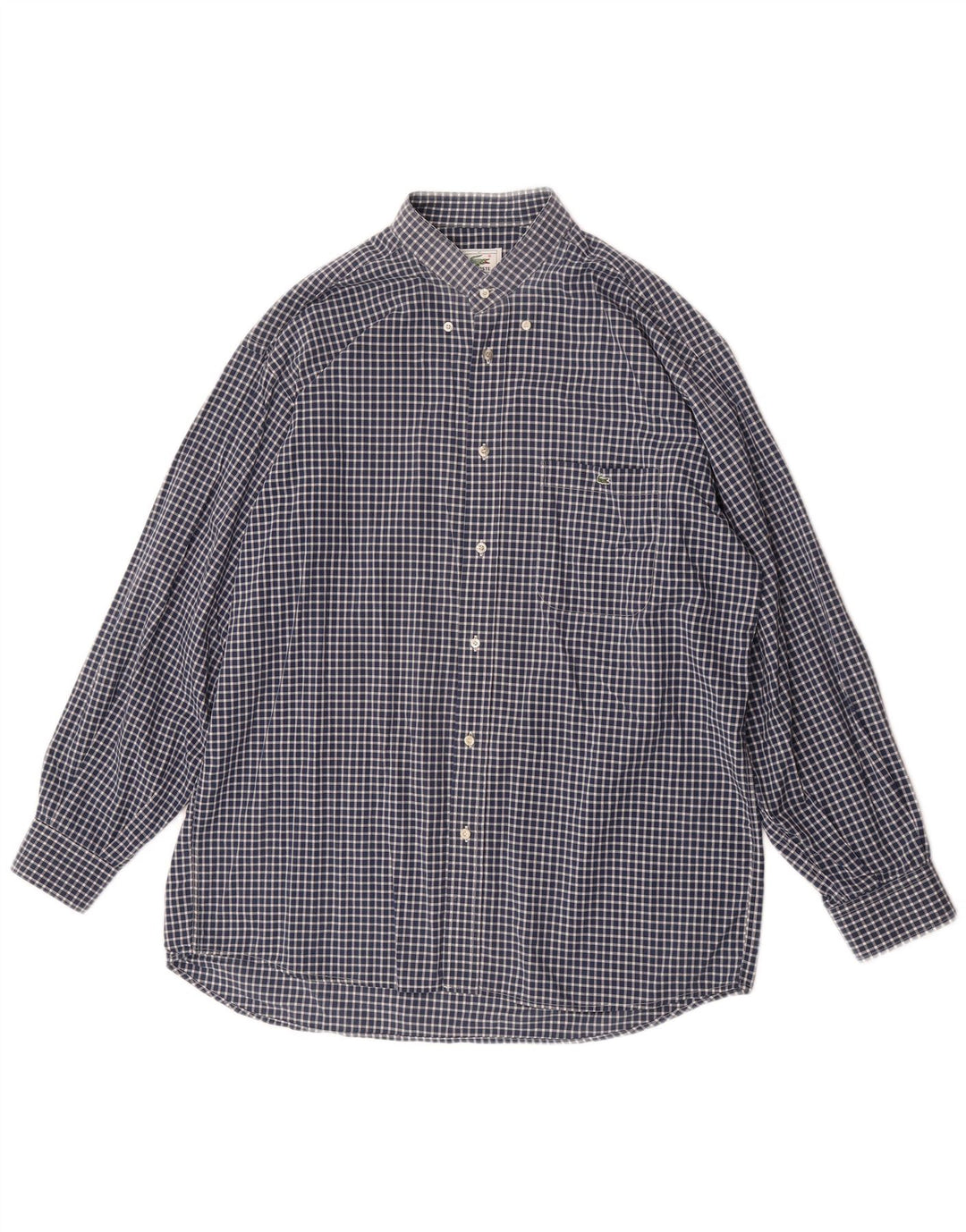 Camisa Lacoste Hombre Talla 41 Grande Azul Marino Vichy