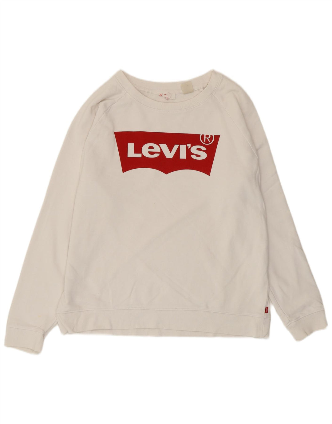 Levi's - Sudadera gráfica para mujer, talla 40, talla mediana, color blanco