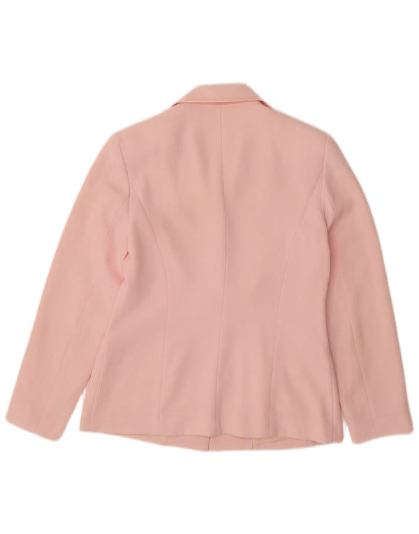 TOGETHER Chaqueta tipo blazer de 1 botón para mujer UK 40 Poliéster rosa medio