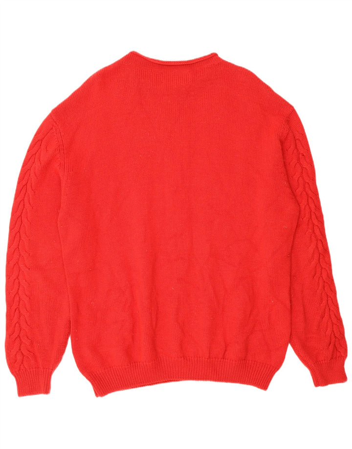Les Copains Jersey De Cuello Alto Para Hombre IT 52 Large Lana Virgen Roja
