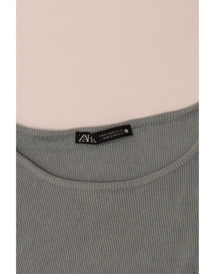 Zara Hombre Chaleco Top Pequeño Gris