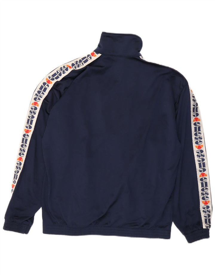 ELLESSE Chaqueta superior de chándal con gráfico para hombre Poliéster azul marino grande
