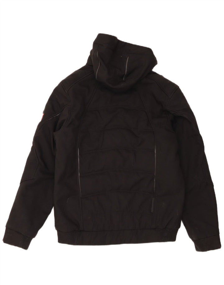 Engelbert Strauss Chaqueta acolchada con capucha para hombre UK 38 Mediana Poliéster negro