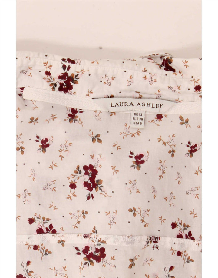 Laura Ashley Camisa para mujer Reino Unido 42 Mediano Blanco Floral