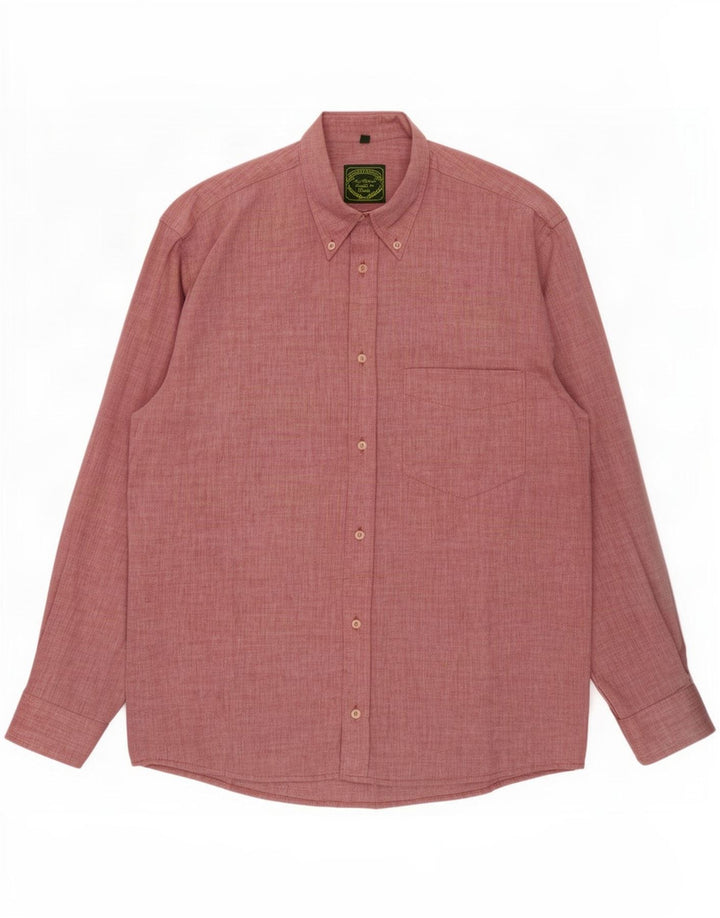 Harris&Harold Camisa para hombre talla 39/40 Algodón burdeos mediano