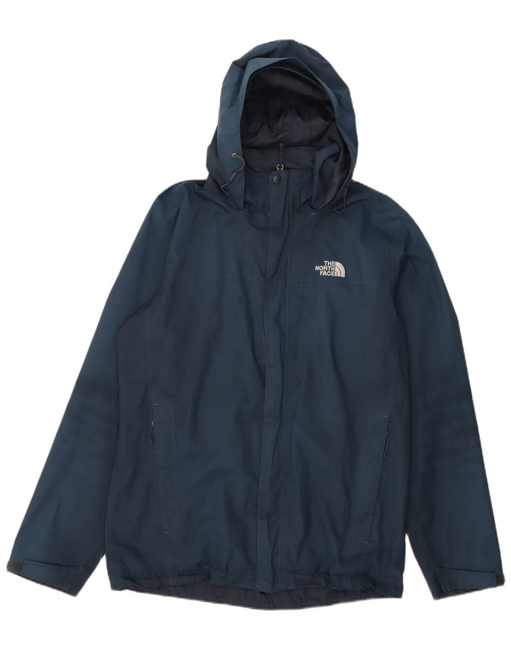 The North Face Chaqueta impermeable con capucha para hombre UK 38 Medium Azul marino Poliéster