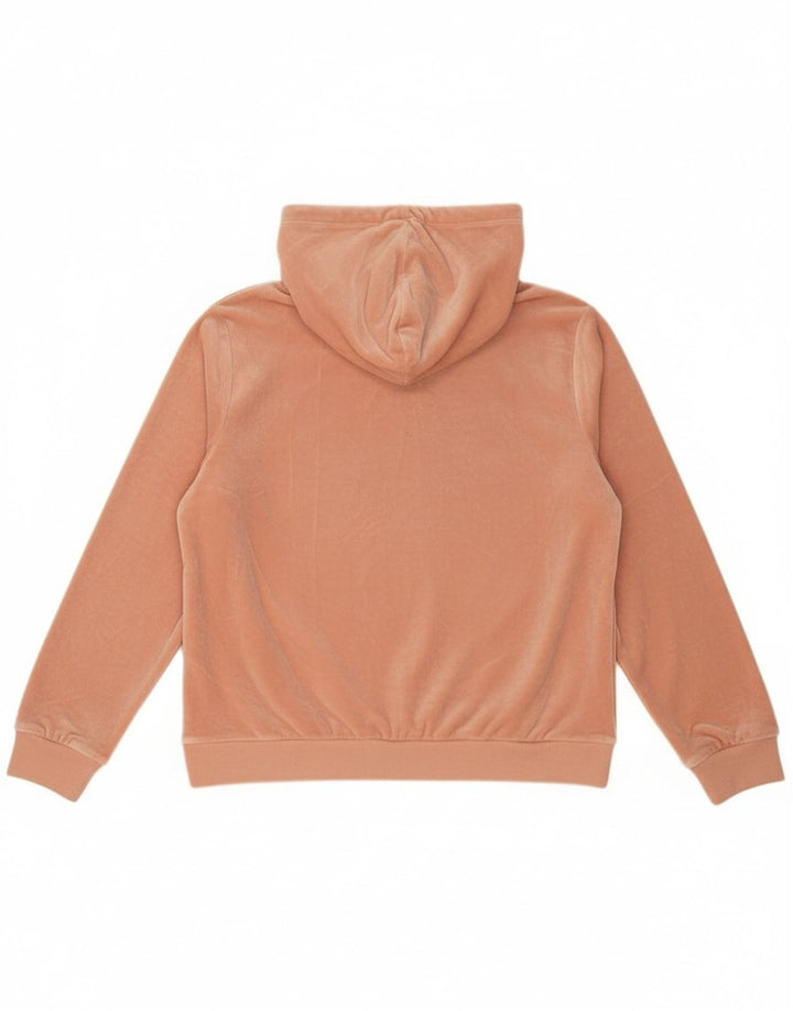 Fila - Sudadera con capucha y cremallera para mujer, talla grande, poliéster rosa