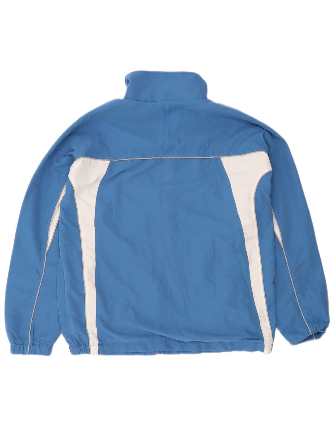 Asics Hombre Graphic Chándal Top Chaqueta Poliéster Colorblock Azul Medio