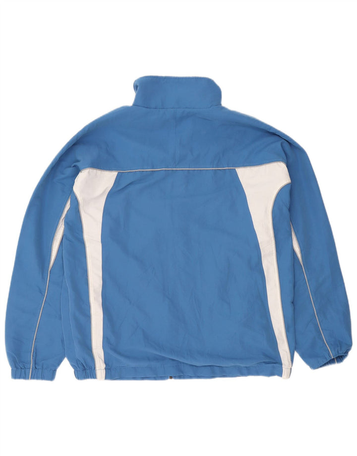 Asics Hombre Graphic Chándal Top Chaqueta Poliéster Colorblock Azul Medio