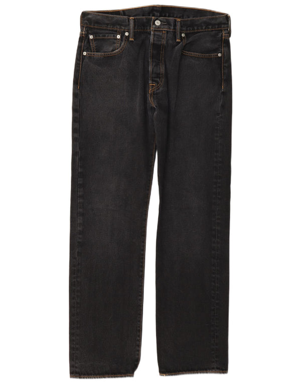 Levi's Mens 501 Jeans Rectos 34 L34 Algodón Gris