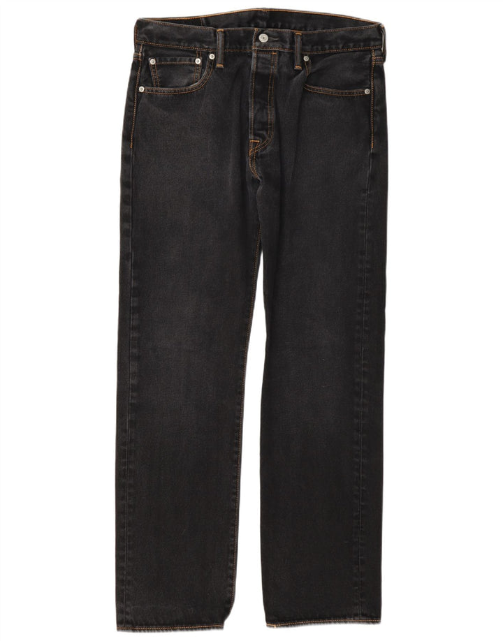 Levi's Mens 501 Jeans Rectos 34 L34 Algodón Gris