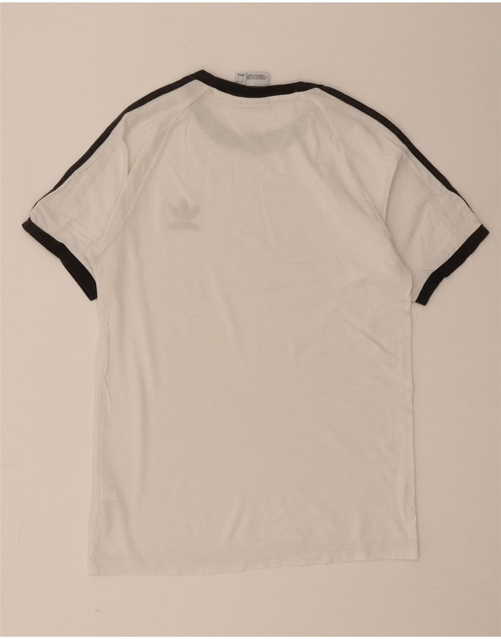 Adidas Hombre Camiseta Top Small Blanco Algodón