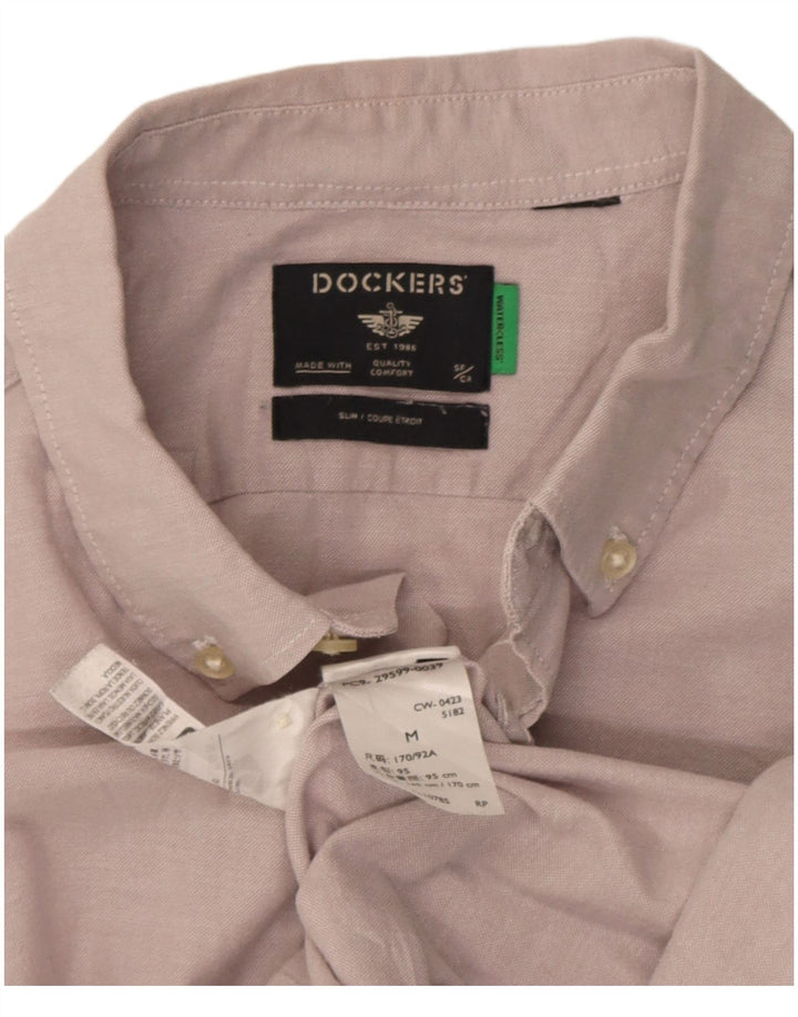 Dockers Camisa Slim De Algodón Rosa Medio Hombre