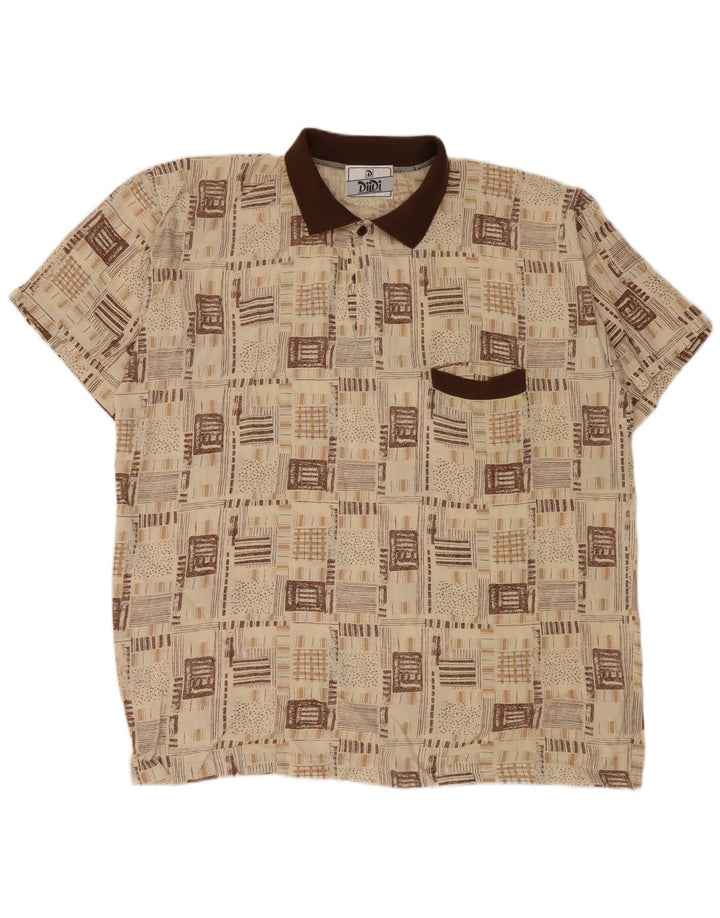 Polo Vintage Hombre XL Viscosa Beige