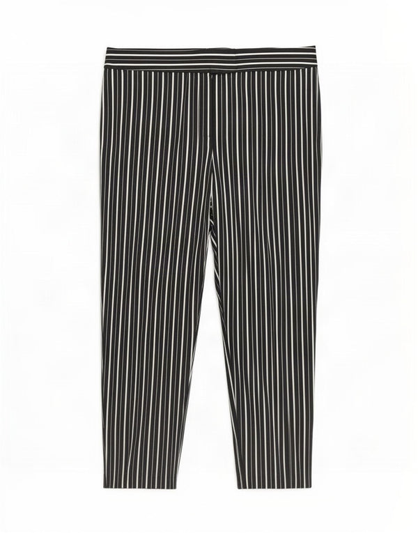 Marks & Spencer Pantalones cortos para mujer UK 40 Large W34 L24 Black Stripes