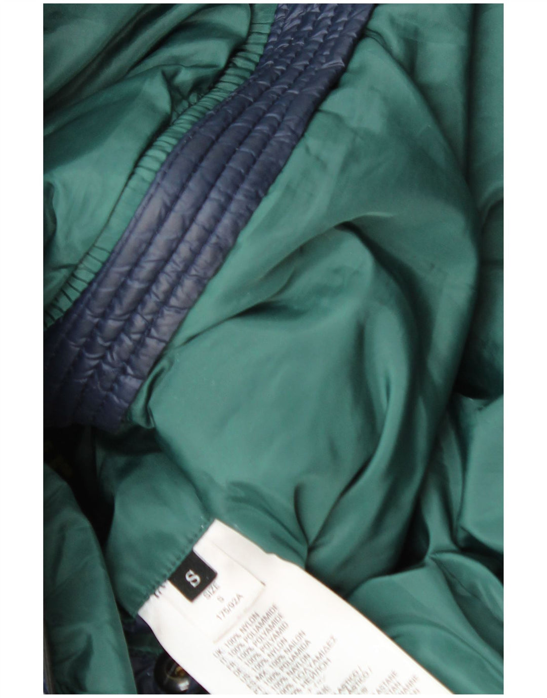 Diesel Chaqueta acolchada con capucha para hombre UK 36 Small Azul marino Nylon