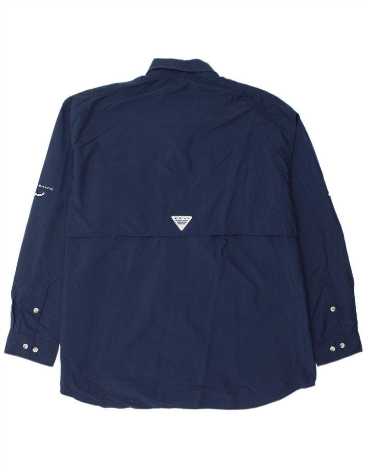 Camisa Columbia Hombre XL Nylon Azul Marino