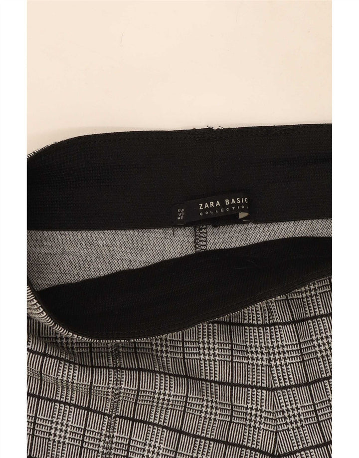 Zara Leggings para mujer UK 44 Mediano Pata de gallo negra