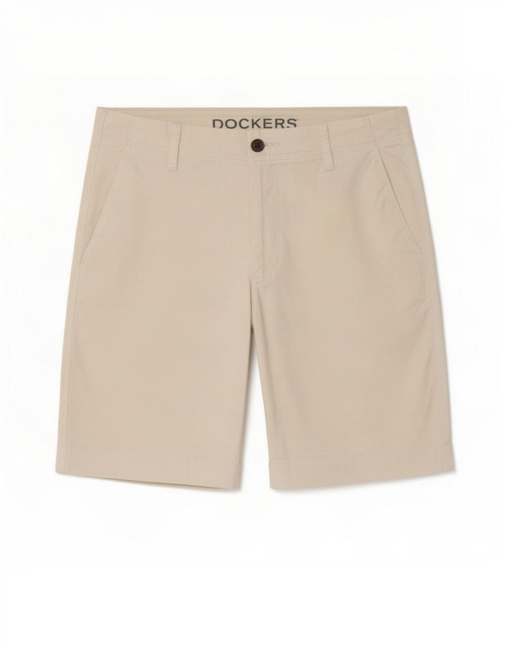 Dockers Chinos Cortos para Hombre Mediano W30 Algodón Blanco