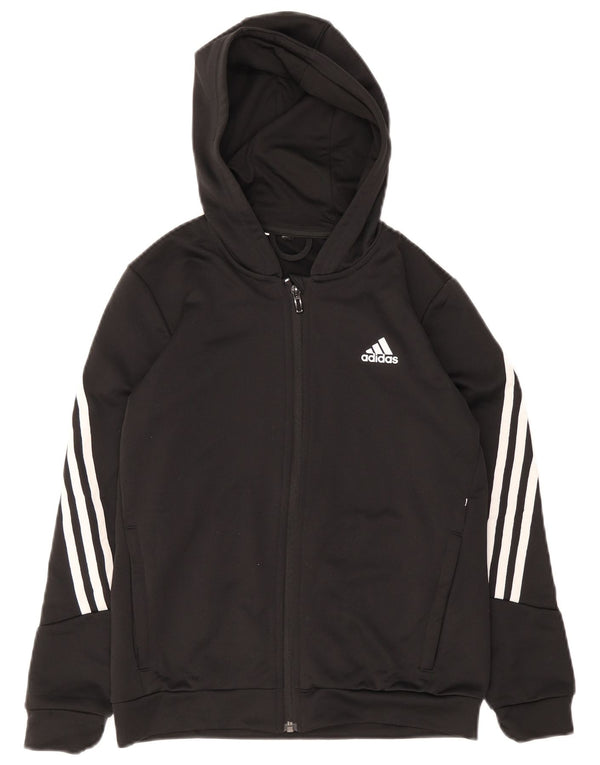 Adidas Aeroready Zip Sudadera con capucha para mujer UK 4 XS Negro