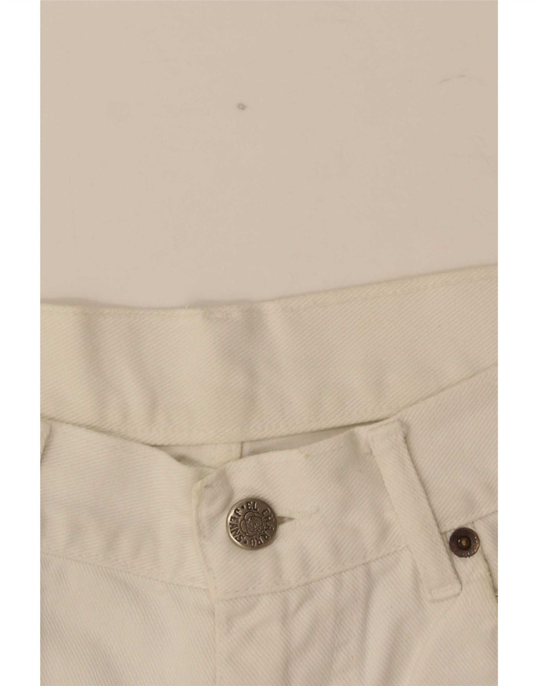 Jeans Rectos Vintage Mujer W30 L29 Blanco
