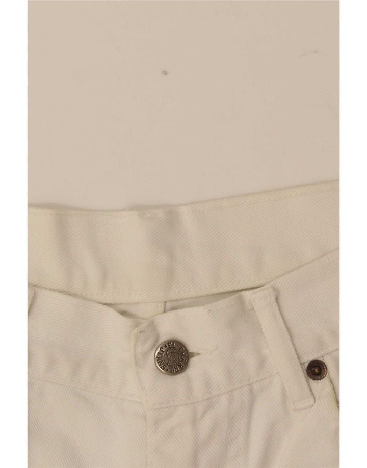 Jeans Rectos Vintage Mujer W30 L29 Blanco