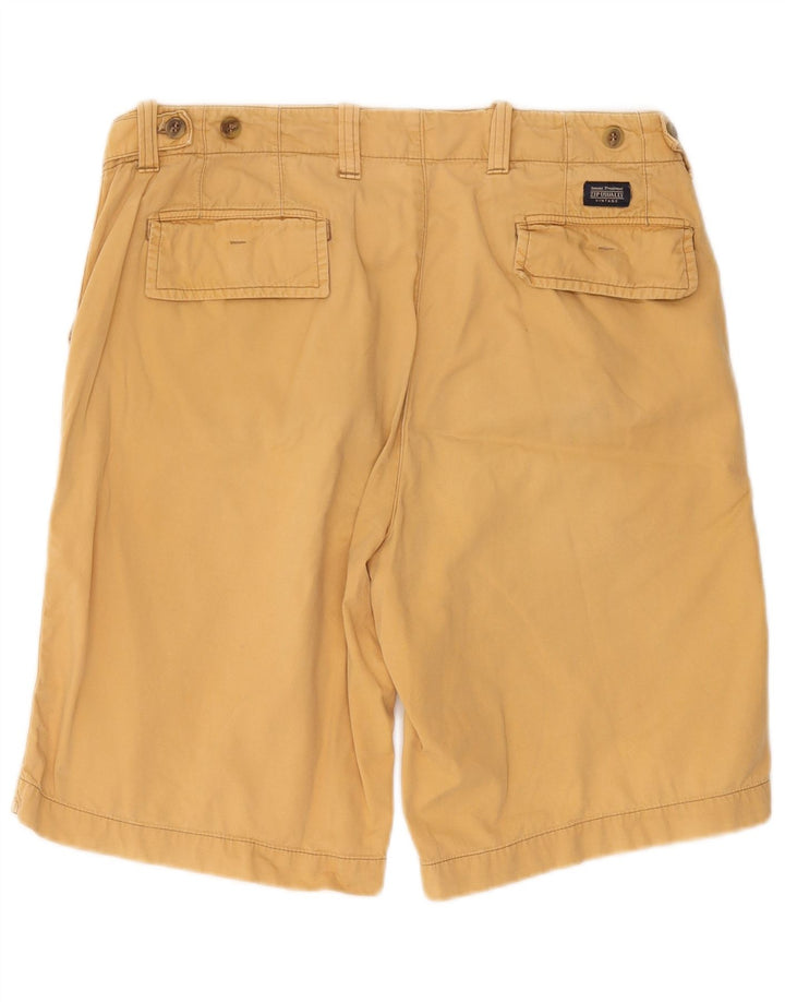 Vintage Hombres Chino Shorts IT 48 Medio W32 Algodón Amarillo