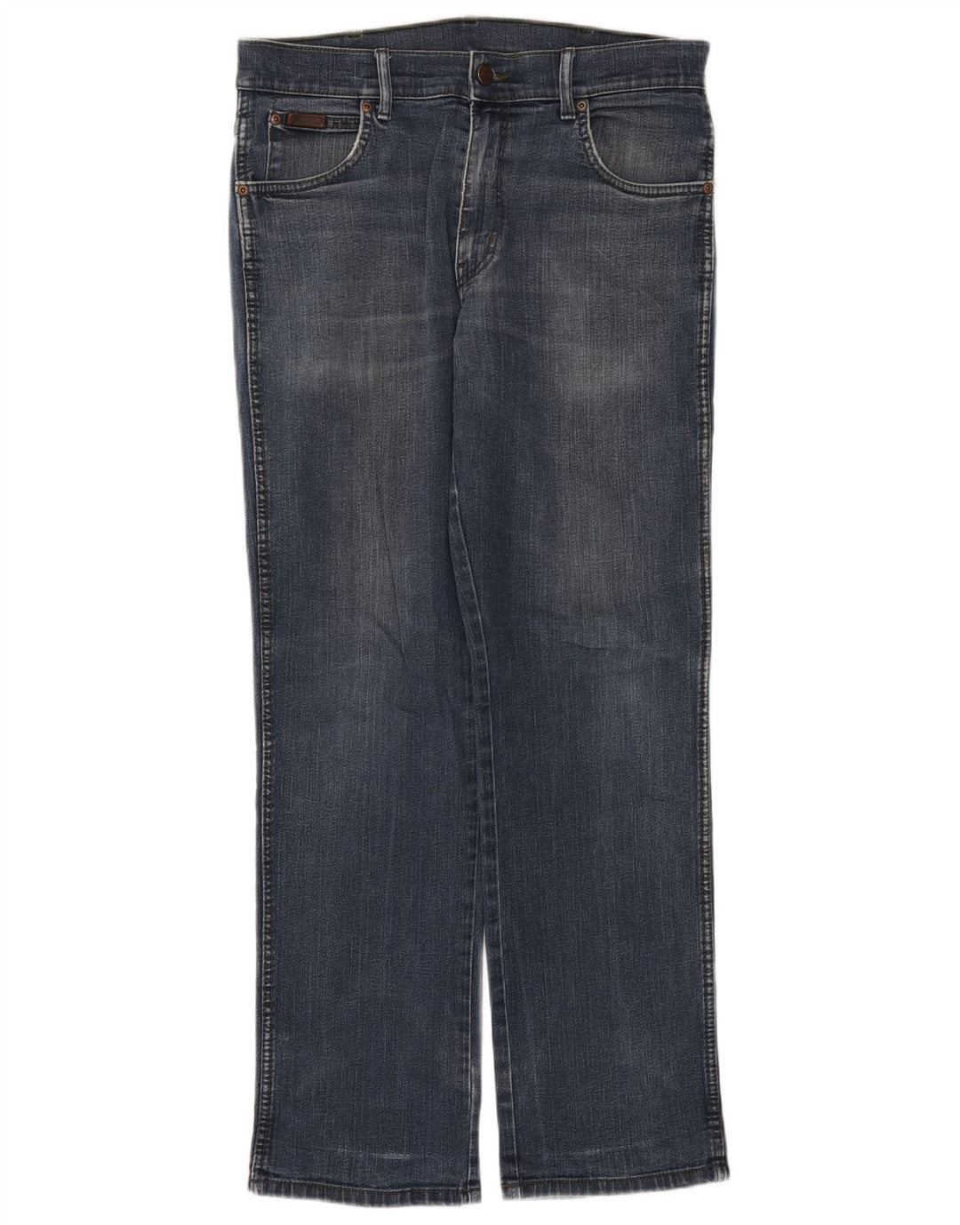 WRANGLER Vaqueros rectos elásticos Texas para hombre W32 L30 Algodón azul